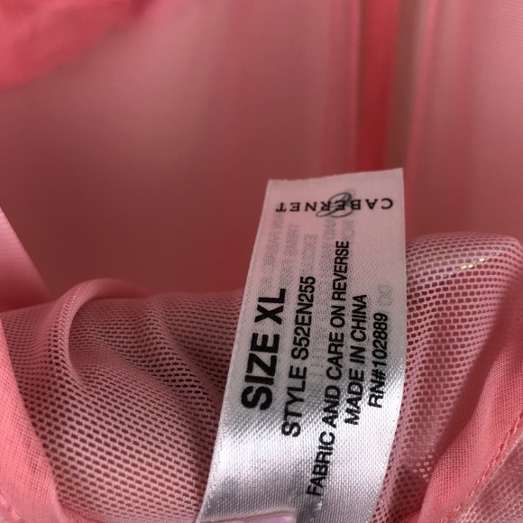 Cabernet Adorable Pink Lingerie Top - Picture 6 of 6